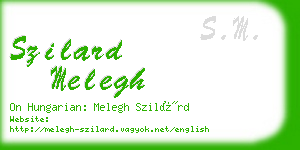 szilard melegh business card